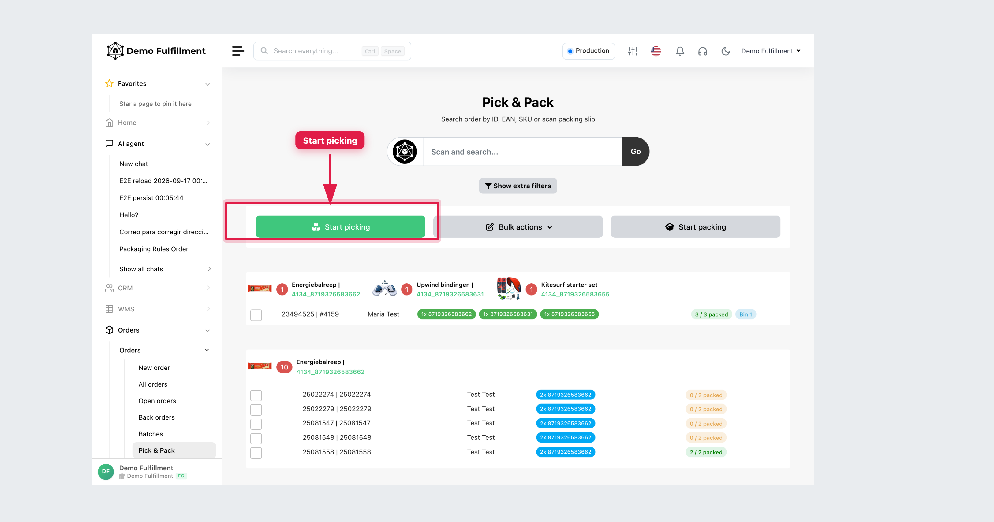 Pick & Pack