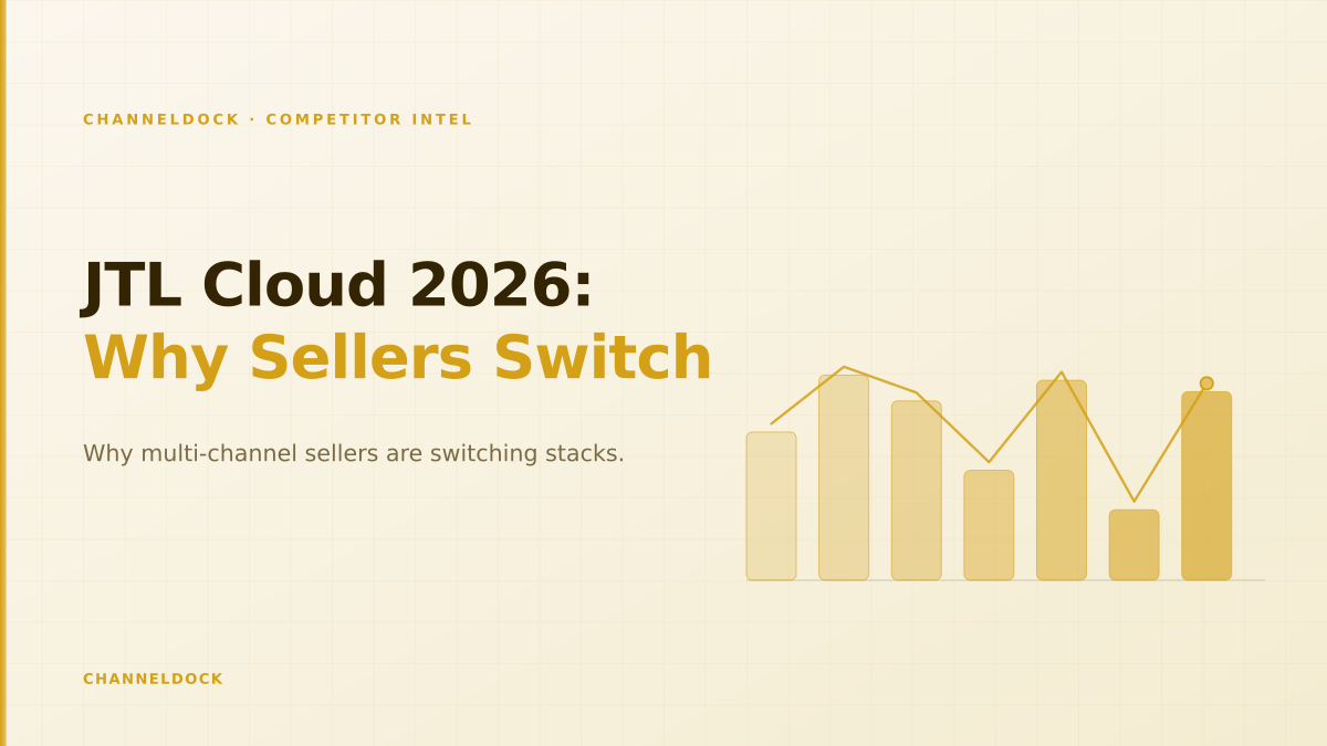 JTL Cloud 2026 migration compared to ChannelDock multichannel operations platform