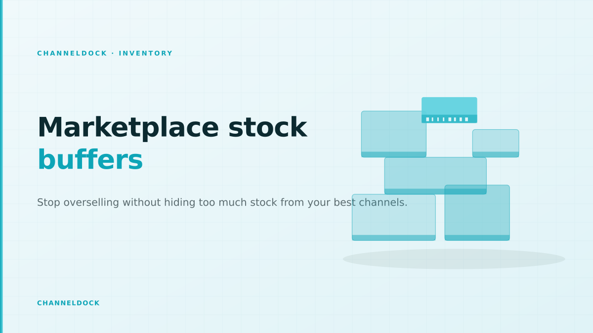 Marketplace stock buffer rules across ecommerce sales channels