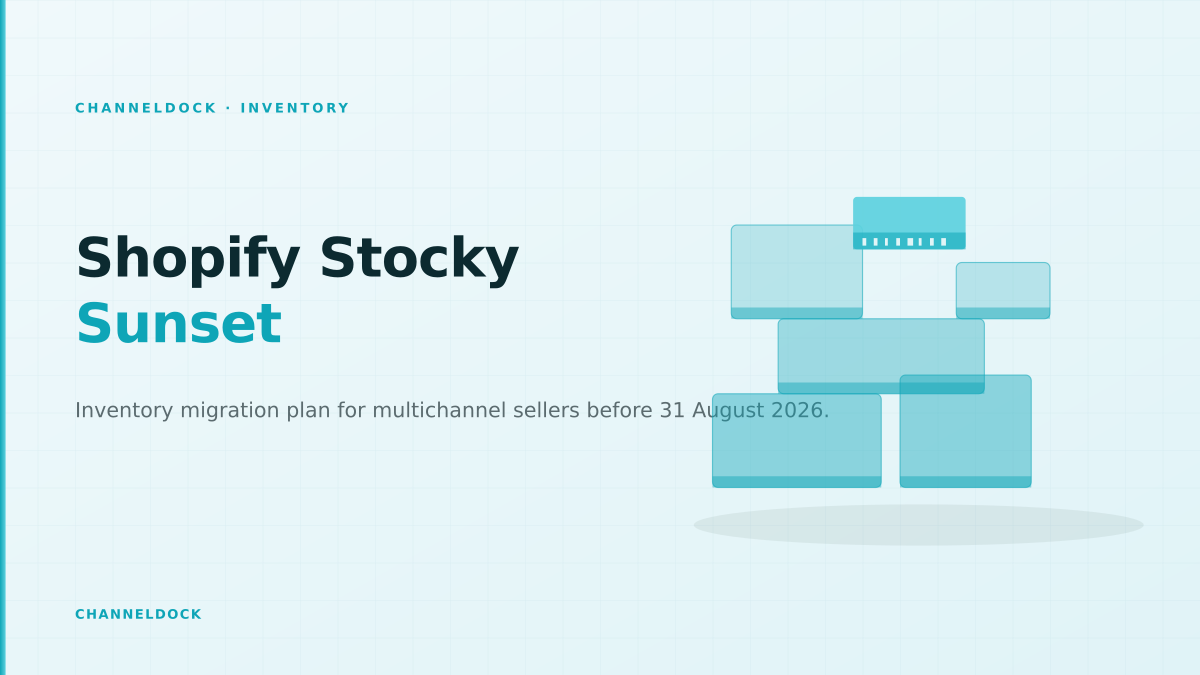 Inventory migration dashboard for Shopify Stocky sellers moving to multichannel stock control