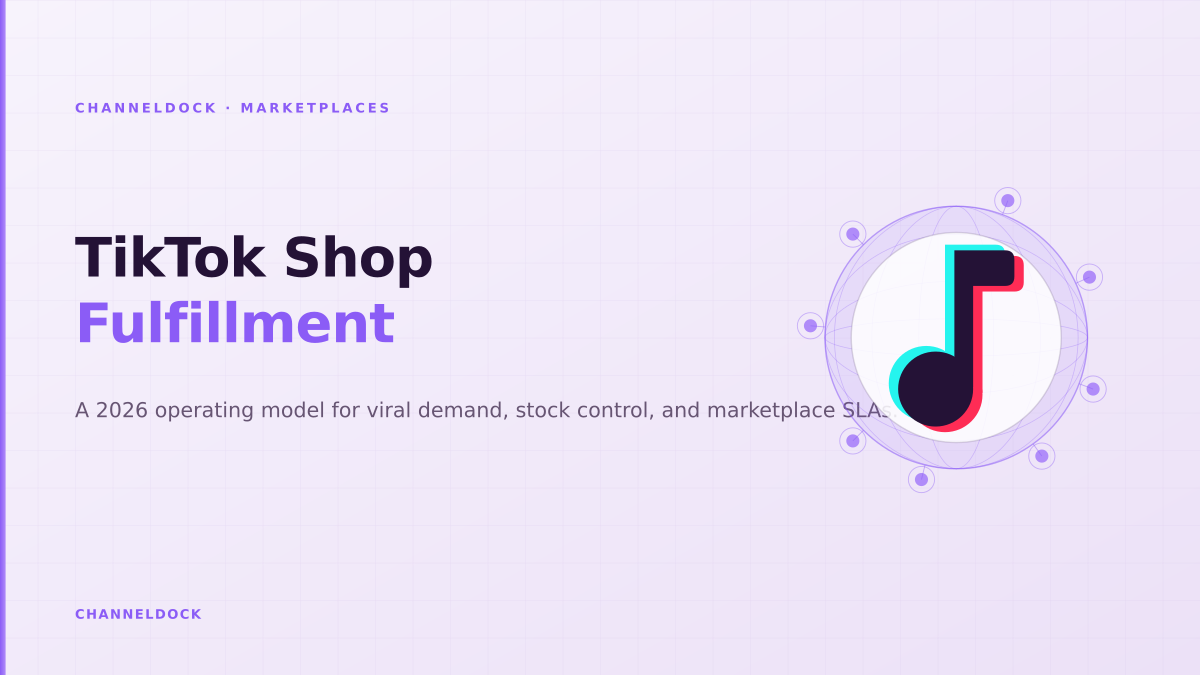 ChannelDock TikTok Shop Europe fulfillment operations dashboard with marketplace demand signals